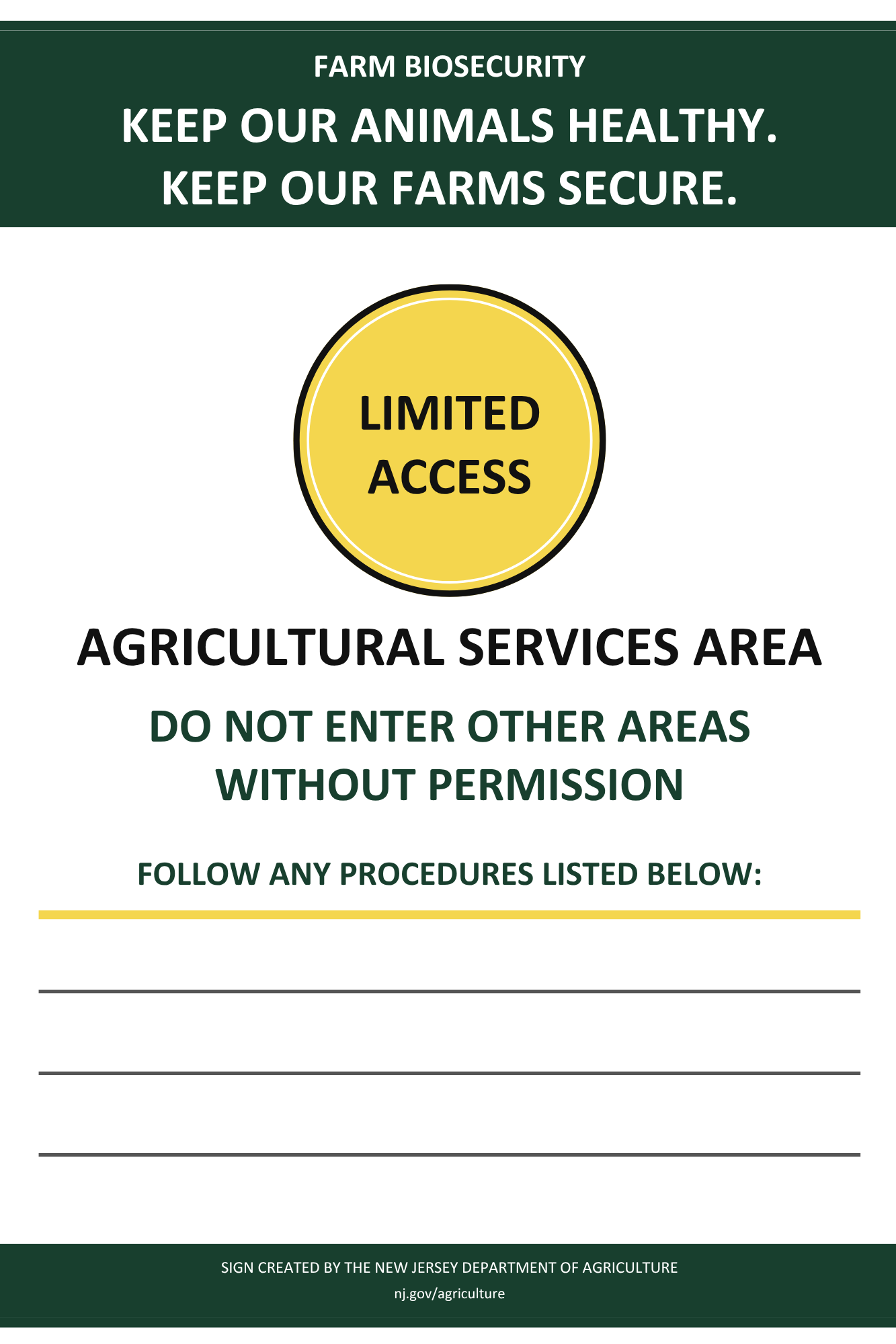 Limited access